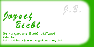 jozsef biebl business card